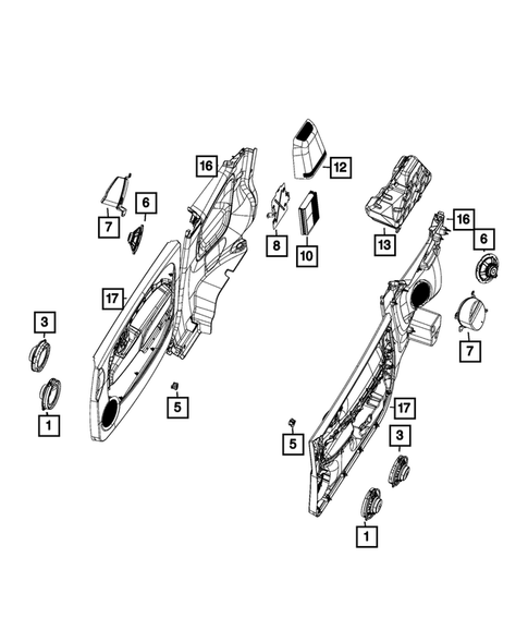 Radio, Antenna, Speakers, DVD, and Video systems for 2019 Fiat 500 #0