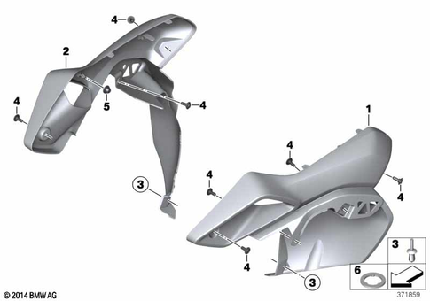 Motorcycle Trim Section, Windshield for 2017 BMW-Motorrad R 1200 GS #9