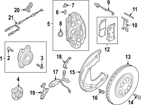 Front Brakes for 2025 Audi Q5 Sportback #0