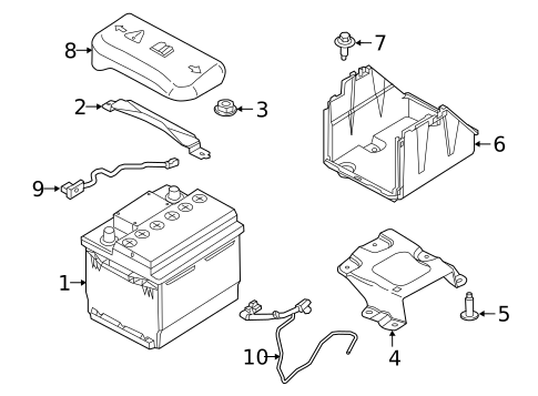 Battery & Related Components for 2017 Ford Focus #2