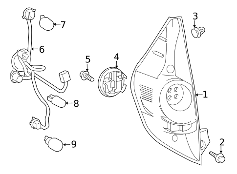 Bulbs - Chassis for 2012 Toyota Prius C #0