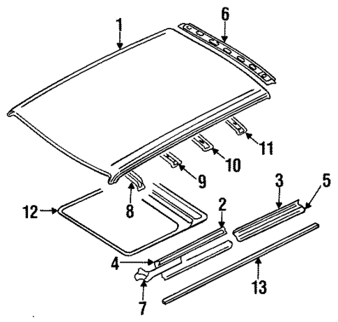 Roof for 1985 Nissan Maxima #1