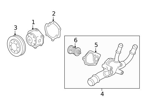 Water Pump for 2022 Chevrolet Traverse #0