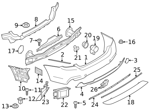 Bumper & Components - Rear for 2014 BMW 428i #1