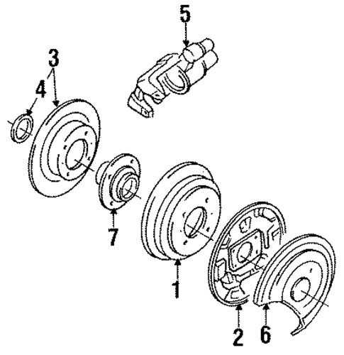 Rear Brakes for 1991 Nissan NX #0