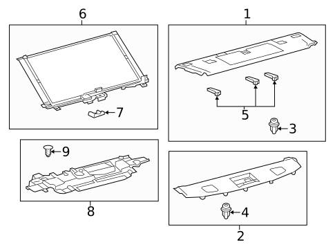 Interior Trim - Rear Body for 2018 Lexus ES350 #1