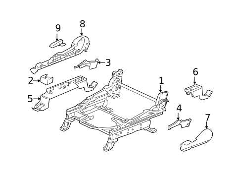 Tracks & Components for 2008 Mitsubishi Endeavor #1