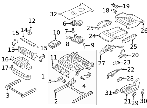 Front Seat Components for 2024 Audi RS Q8 #0