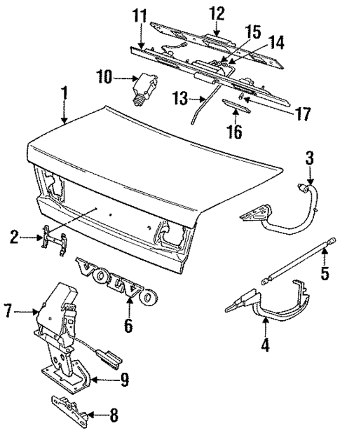 Trunk for 1997 Volvo 960 #0