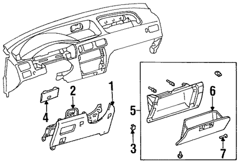 Instrument Panel for 1996 Toyota Paseo #1
