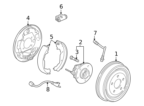 Rear Brakes for 2007 Saturn Vue #0