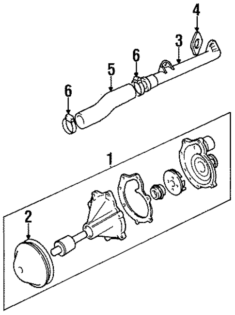 Water Pump for 1997 Jaguar XJ6 #1