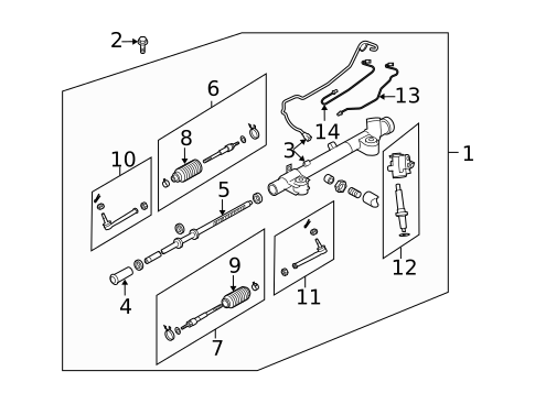Steering Gear & Linkage for 2008 INFINITI M35 #0