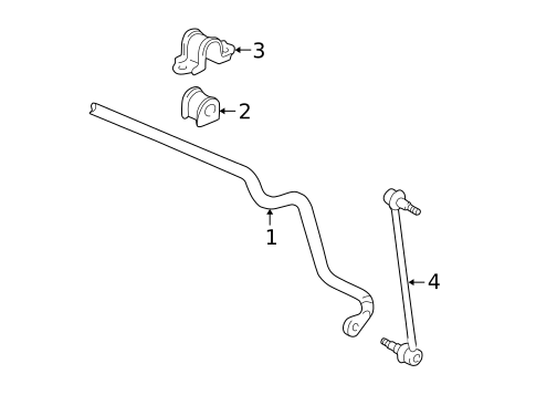 Stabilizer Bar & Components for 1999 Toyota Solara #0