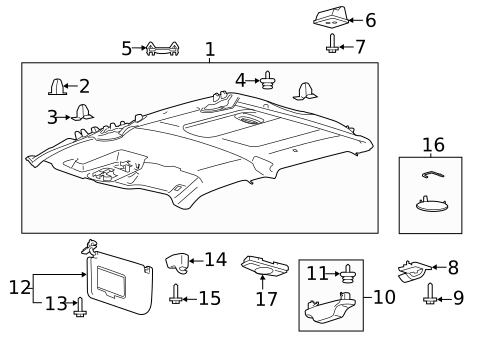 Interior Trim - Cab for 2022 Ford F-150 #2