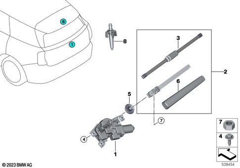 Windshield Wiper Syst / Head Lamp Cleaning for 2024 Mini Countryman SE ALL4 #1