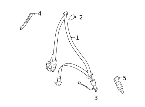 Seat Belt for 2010 Mitsubishi Eclipse #0