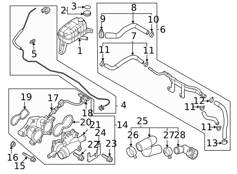 Radiator & Components for 2023 Kia Niro #0
