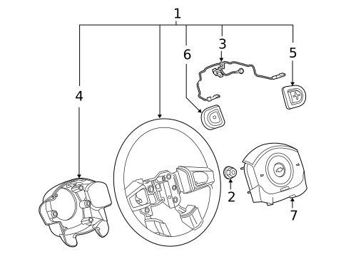 Steering Wheel & Trim for 2005 Chevrolet Cobalt #0