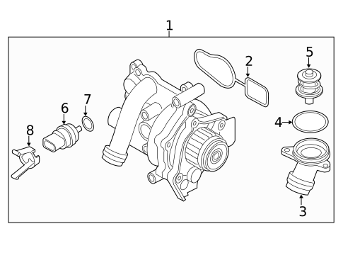 Water Pump for 2014 Audi TT Quattro #0