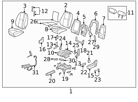 Lumbar Control Seats for 2008 Chevrolet Suburban 1500 #0