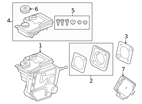 Master Cylinder - Components On Dash Panel for 2021 BMW X6 #0