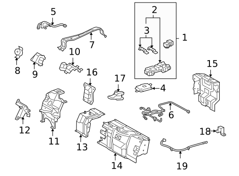 Battery for 2010 Lexus LS600h #1