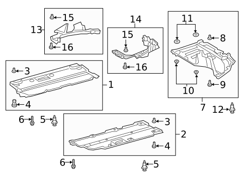 Under Cover & Splash Shields for 2025 Toyota Corolla #0