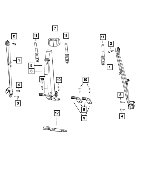 Seat Belts for 2019 Ram 2500 #3