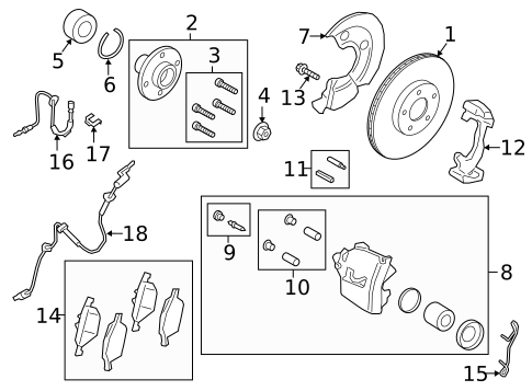 Brake Components for 2020 Ford EcoSport #1