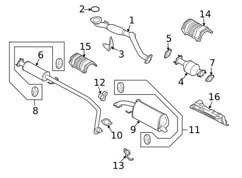 Exhaust Components for 2011 Chevrolet Aveo #0