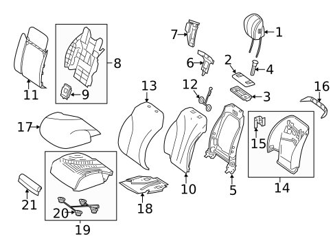 Driver Seat Components for 2019 Mercedes-Benz S 560 #2