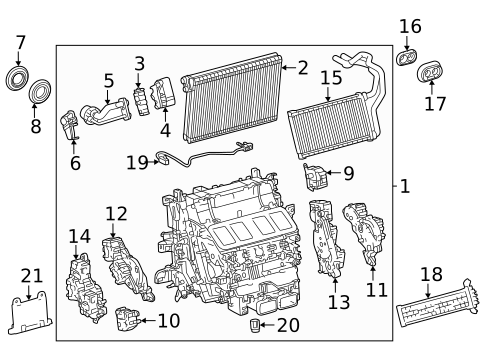 Front Evaporator for 2024 Lexus LX600 #3