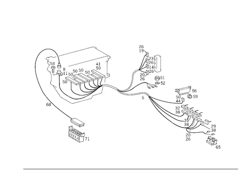 Corresponding Cable Harness, in Apparatus Case for 1984 Mercedes-Benz 500 SEC #1