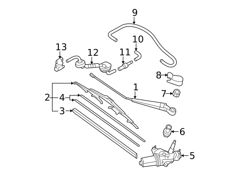 Wiper & Washer Components for 2006 Mazda 6 #1