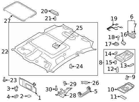 Interior Trim - Quarter Panels for 2014 Audi RS5 #5