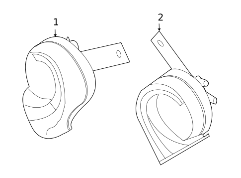 Horn for 2010 INFINITI FX50 #0