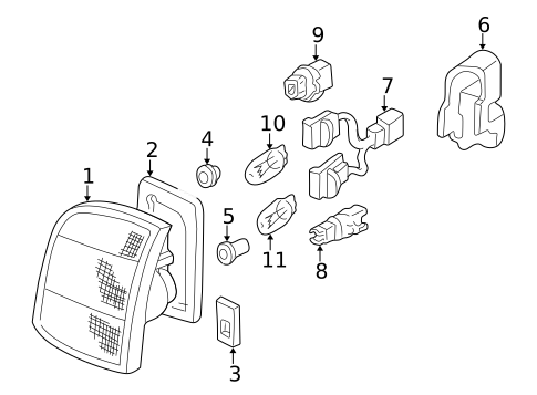 Tail Lamps for 1998 Honda Civic #0