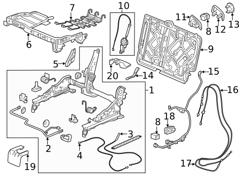 Tracks & Components for 2020 Acura MDX #3