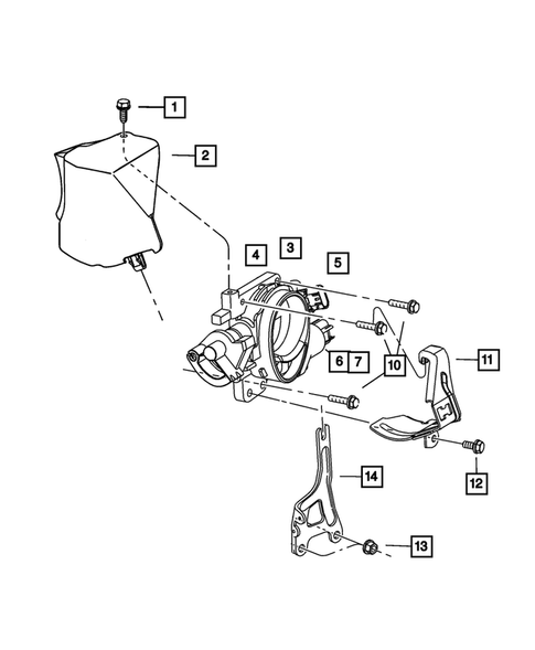 Throttle Body for 2004 Chrysler Sebring #0
