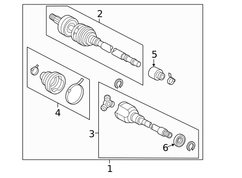 Drive Axles for 2005 Toyota Prius #0