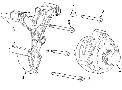 Alternator for 2022 Chevrolet Silverado 3500 HD #0