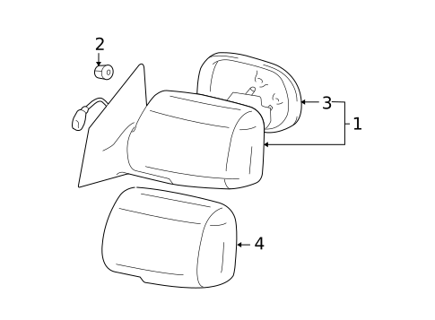 Outside Mirrors for 2011 Toyota Yaris #1