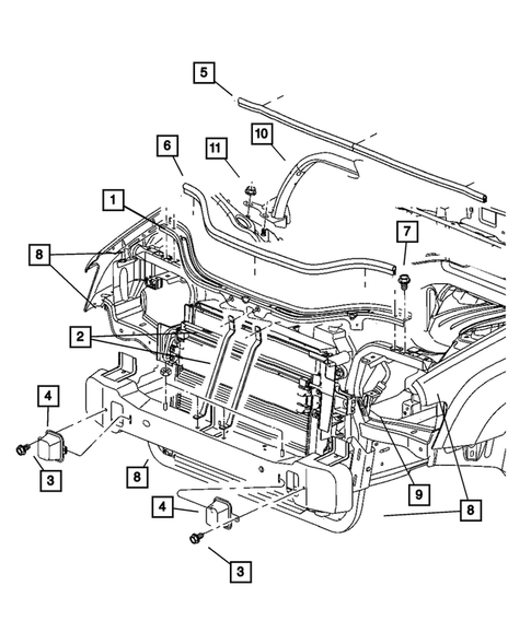 Radiator and Related Parts for 2006 Jeep Grand Cherokee #1