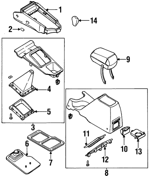 Gear Shift Control for 2001 Kia Sportage #0