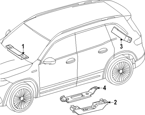 Keyless Entry Components for 2024 Mercedes-Benz EQB 300 #0