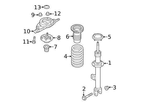 Struts & Components for 2018 Genesis G80 #1