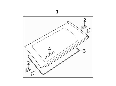 Glass & Hardware for 2006 Subaru Legacy #1
