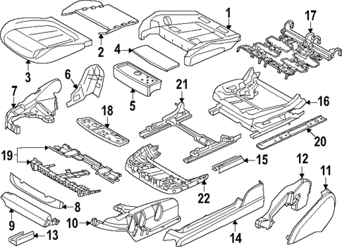 Driver Seat Components for 2025 BMW 750e xDrive #2