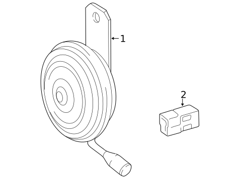 Horn for 2005 Chevrolet Silverado 3500 #0